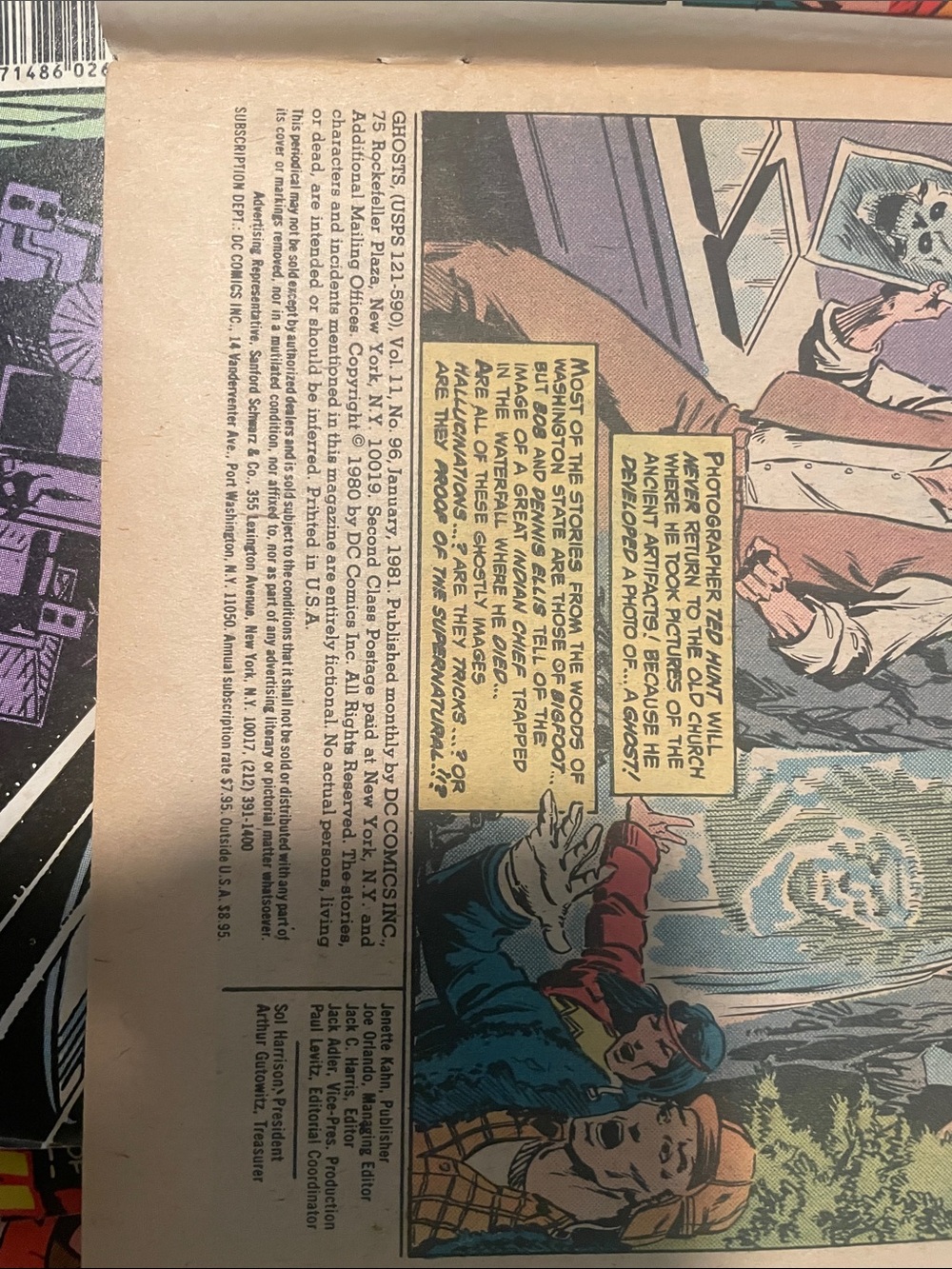 DC GHOSTS Comic no. 96 Jan  1981 — Red, Blue, Cream - Picture 8 of 8